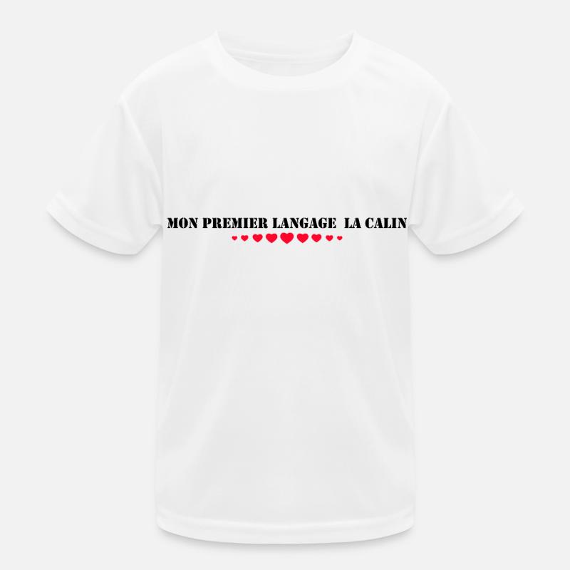 My first language: hugging Kids Functional T-Shirt