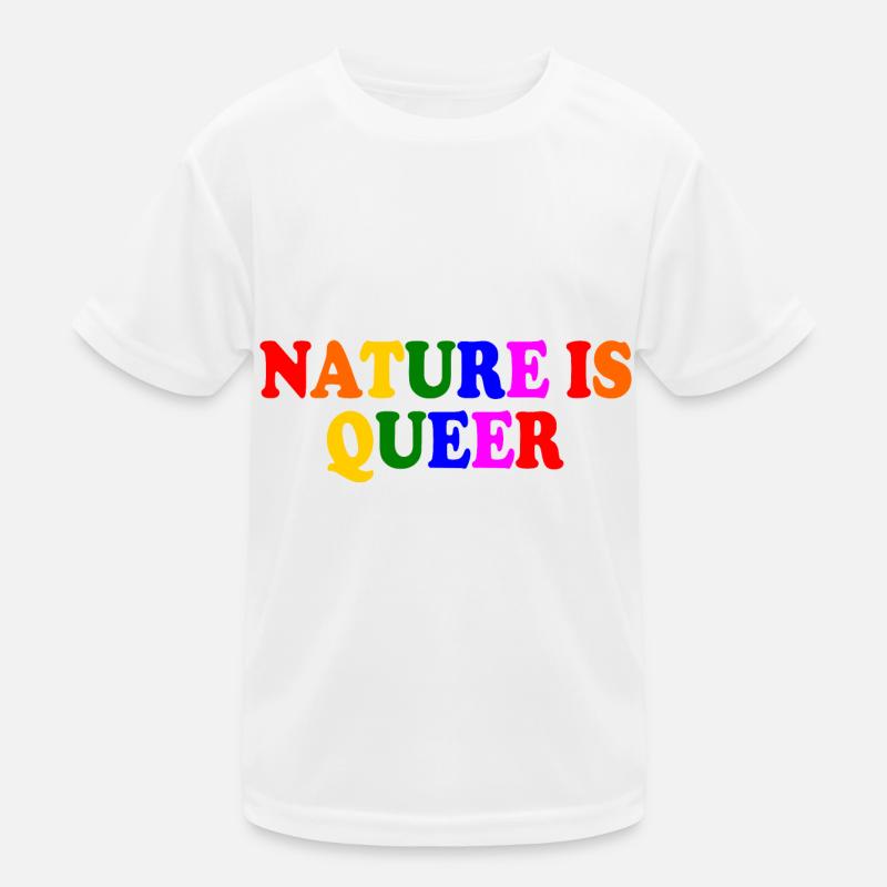 Nature is queer Kinder Funktions-T-Shirt