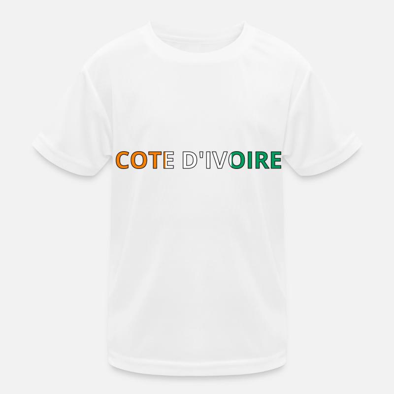 Drapeau Côte d'Ivoire T-shirt sport Enfant