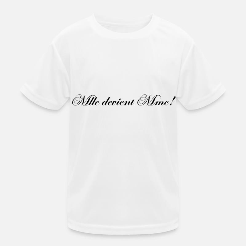 Mademoiselle wird Madame Kinder Funktions-T-Shirt