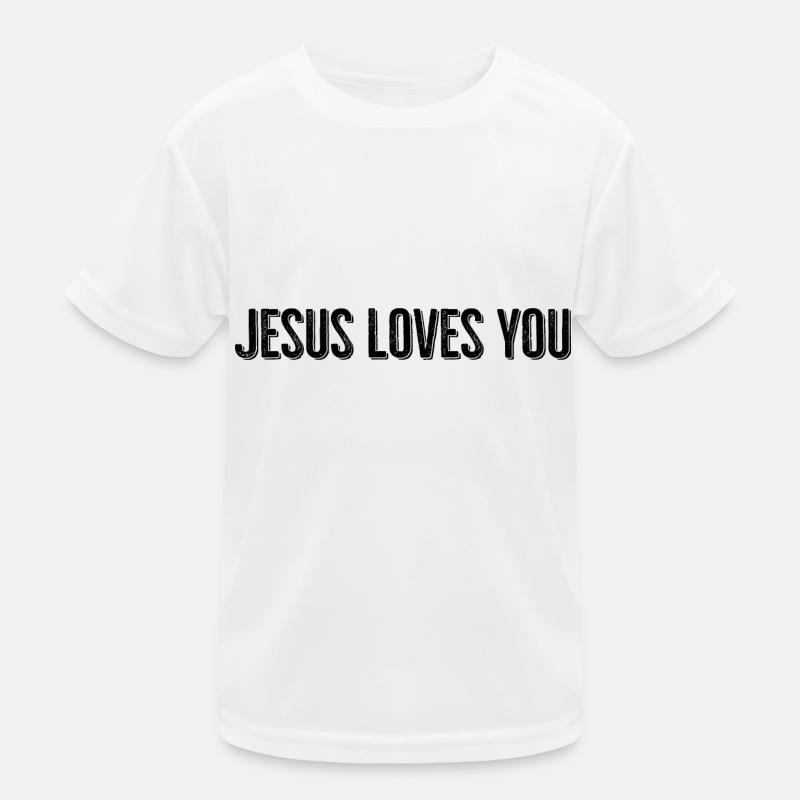 Jésus vous aime T-shirt sport Enfant