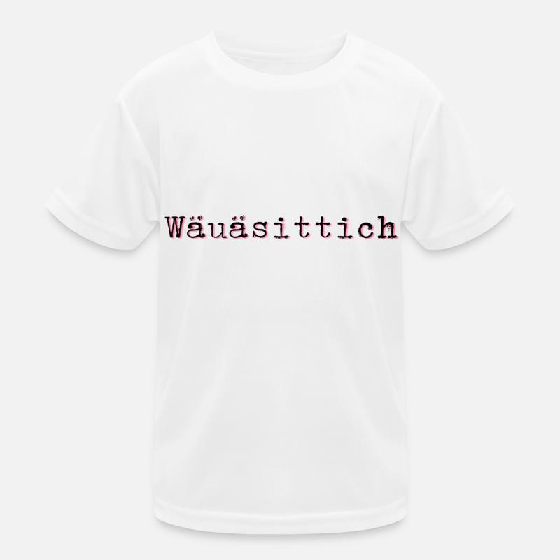 Schweizerdeutsch Wellensittich Kinder Funktions-T-Shirt
