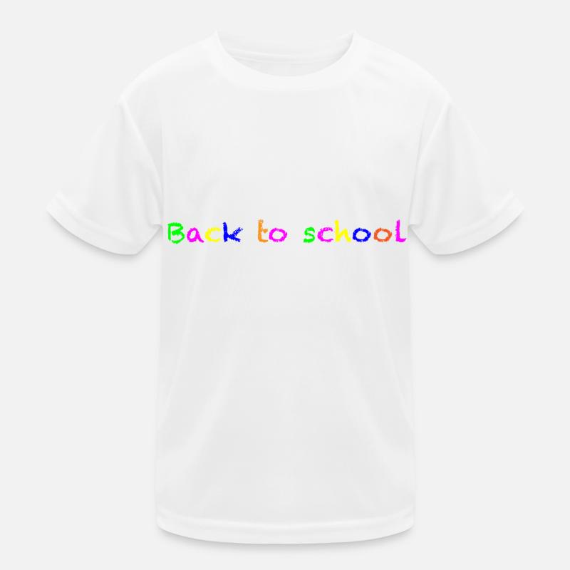 Back to school Rainbow Kinder Funktions-T-Shirt