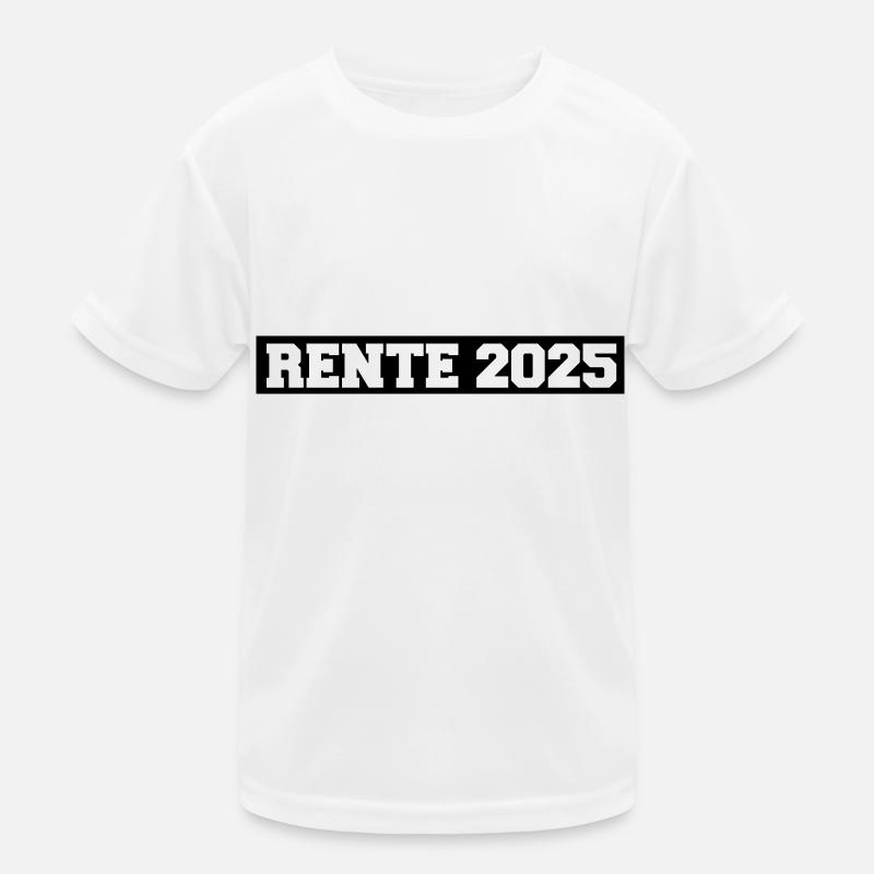Pensione 2025 Maglietta sportiva per bambini