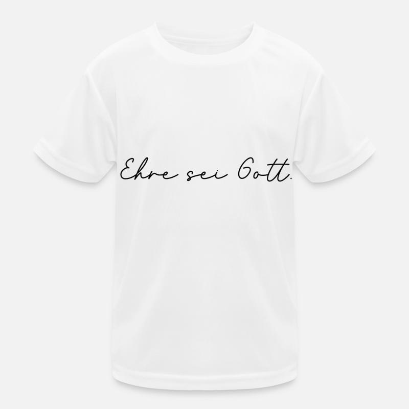 Ehre sei Gott Kinder Funktions-T-Shirt