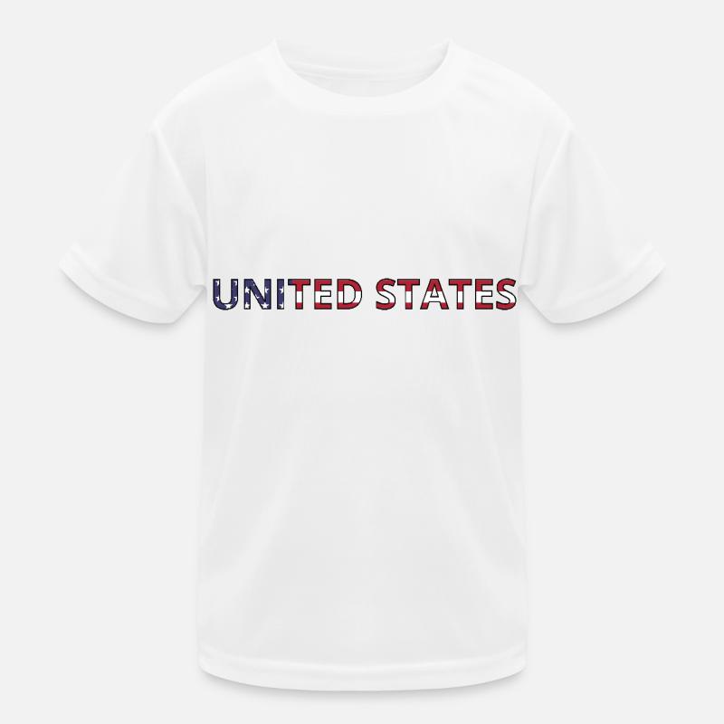 Drapeau United State T-shirt sport Enfant