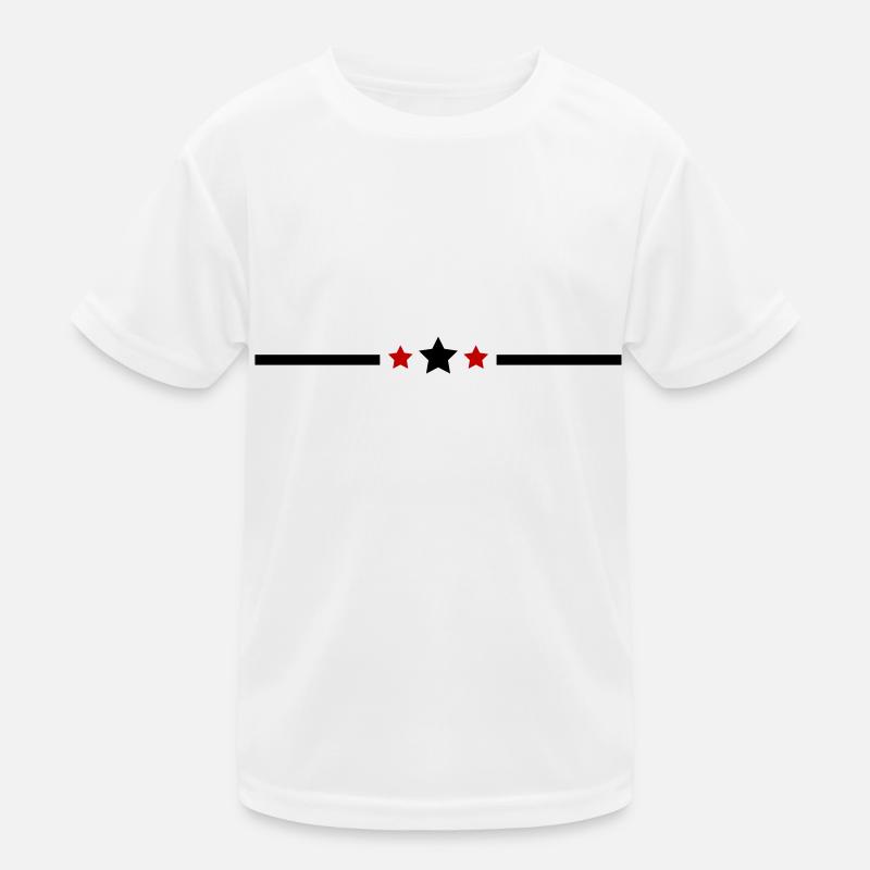 line stars Kids Functional T-Shirt
