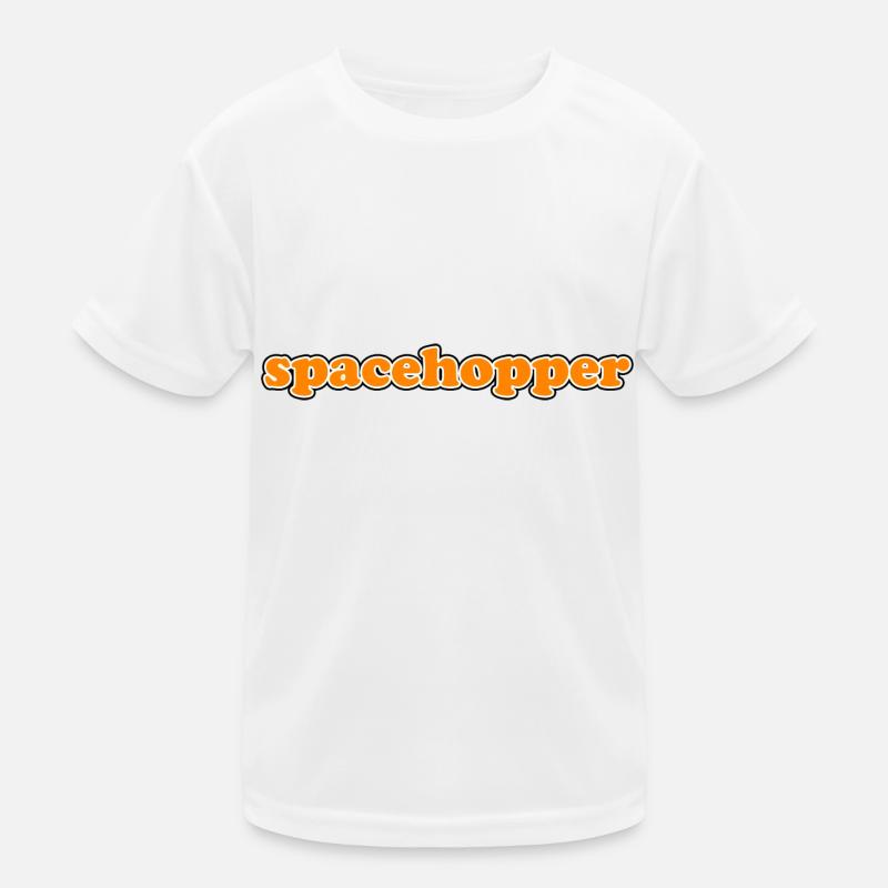 Spacehopper -1970s Retro Kids Functional T-Shirt