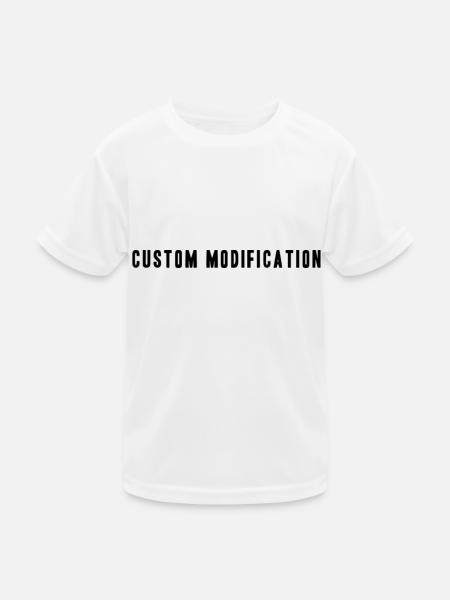 Custom Modification - Kids Functional T-Shirt - white - Front