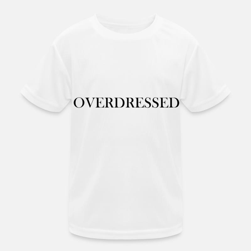 Overdressed statement black Kinder Funktions-T-Shirt
