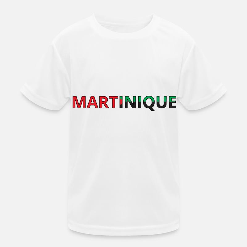 Martinique Flag Kids Functional T-Shirt