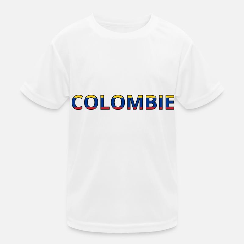 Drapeau Colombie T-shirt sport Enfant