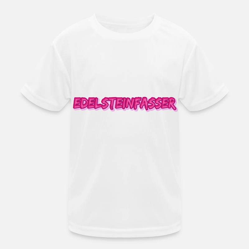 Geschenk für Edelsteinfasser Kinder Funktions-T-Shirt