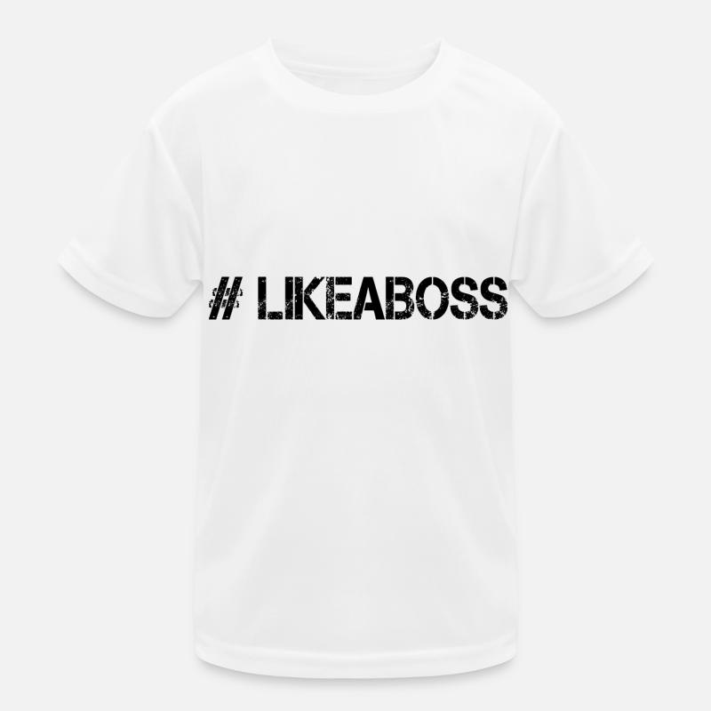 Wie ein Chef Kinder Funktions-T-Shirt