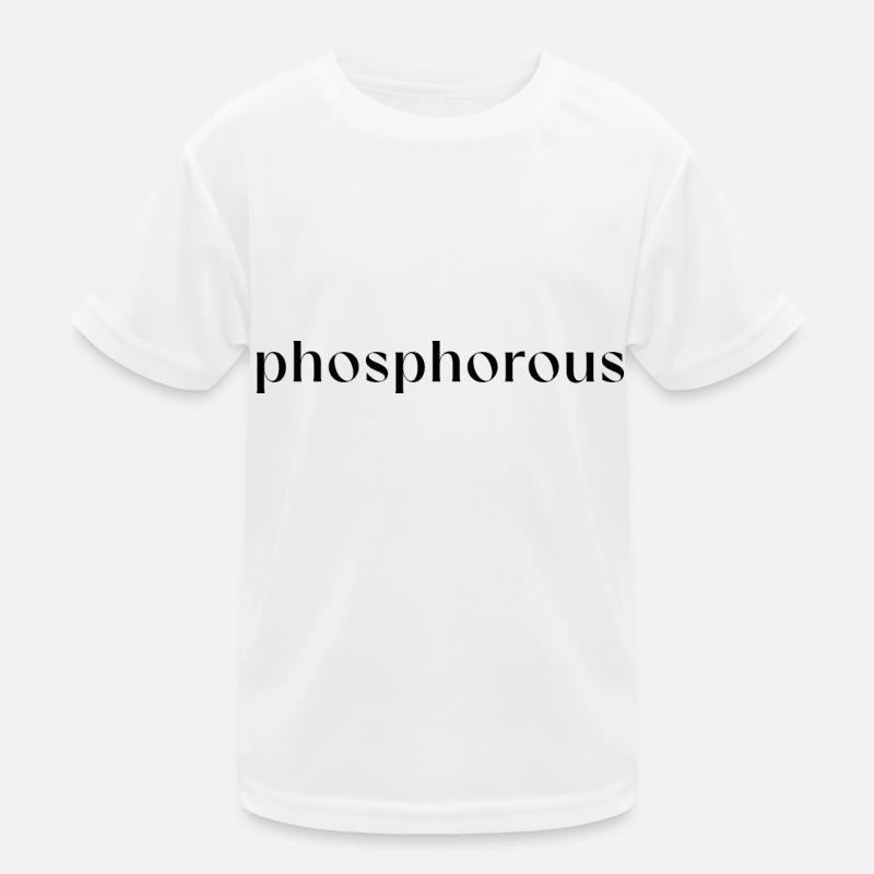 Design en un mot | Conception de la typographie phosphoreuse T-shirt sport Enfant