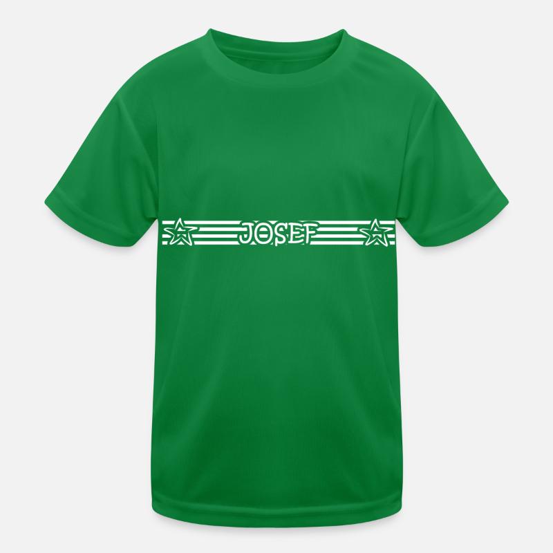 Prénom Naissance Anniversaire Nom Josef T-shirt sport Enfant