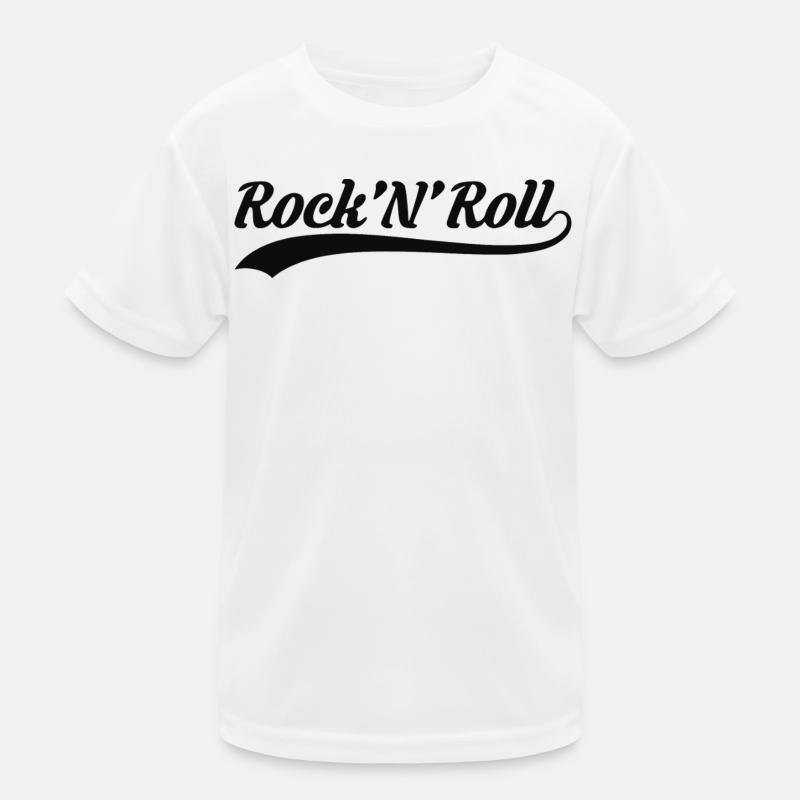 Rock'N'Roll Vintage Script Kids Functional T-Shirt