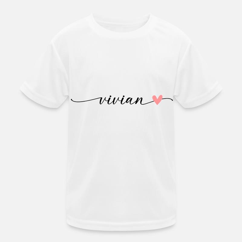 Vivian Nom Prénom Calligraphie Script T-shirt sport Enfant