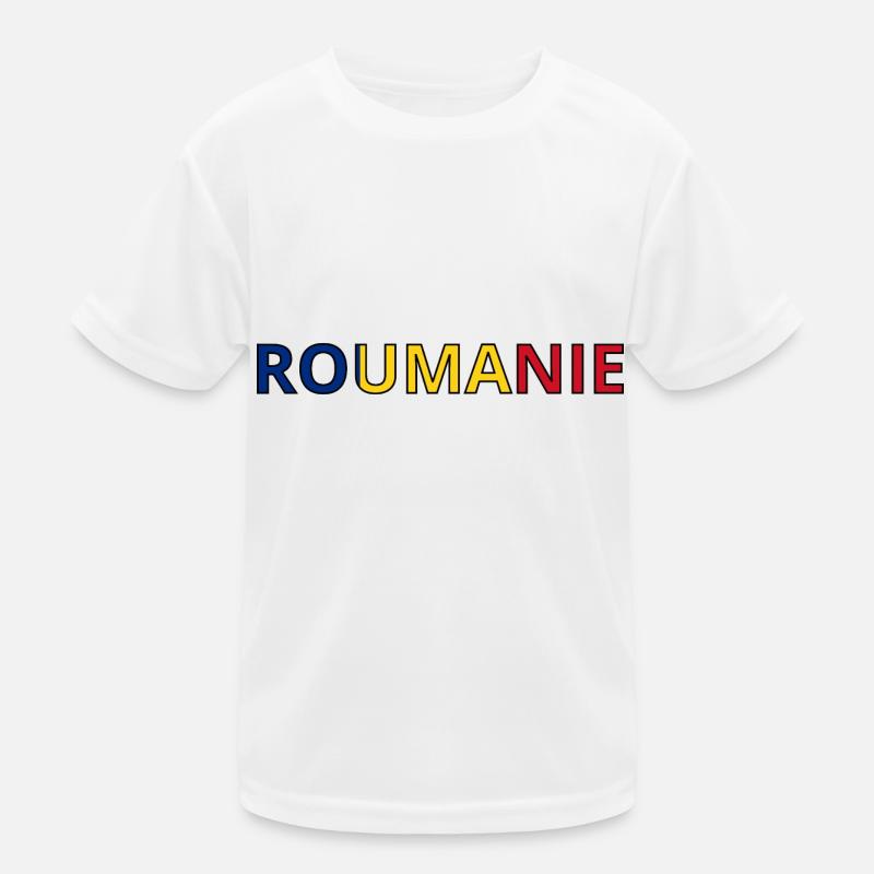 Drapeau Roumanie T-shirt sport Enfant