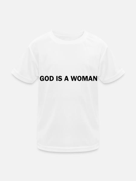 God is a Woman - Kids Functional T-Shirt - white - Front