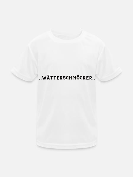 wätterschmöcker - Kinder Funktions-T-Shirt - Weiß - Vorne