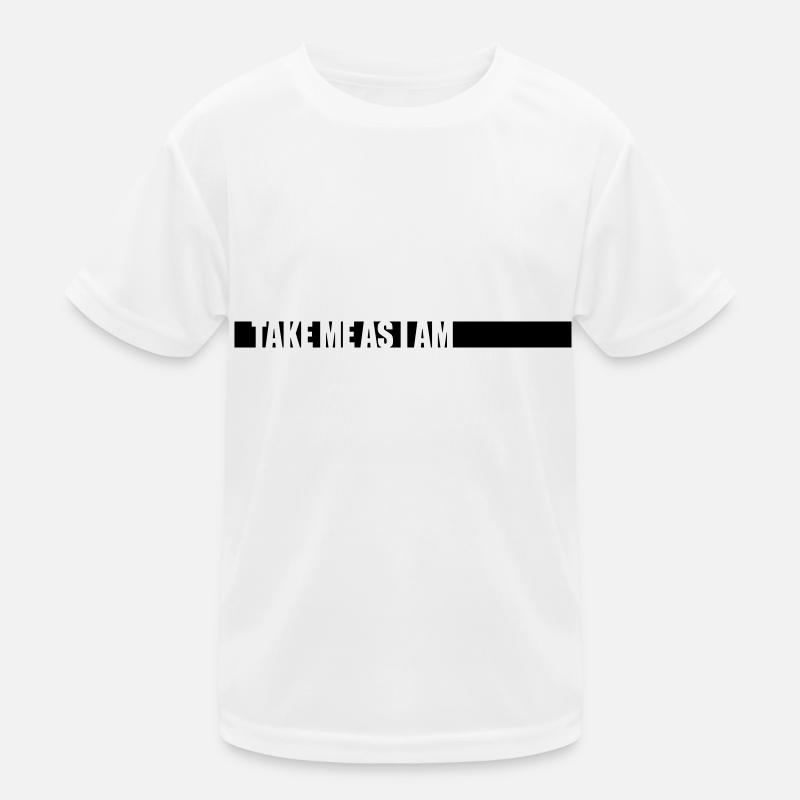 Logo Take me Kinder Funktions-T-Shirt