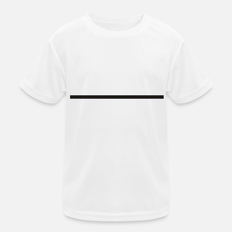 Horizontal Line Kids Functional T-Shirt
