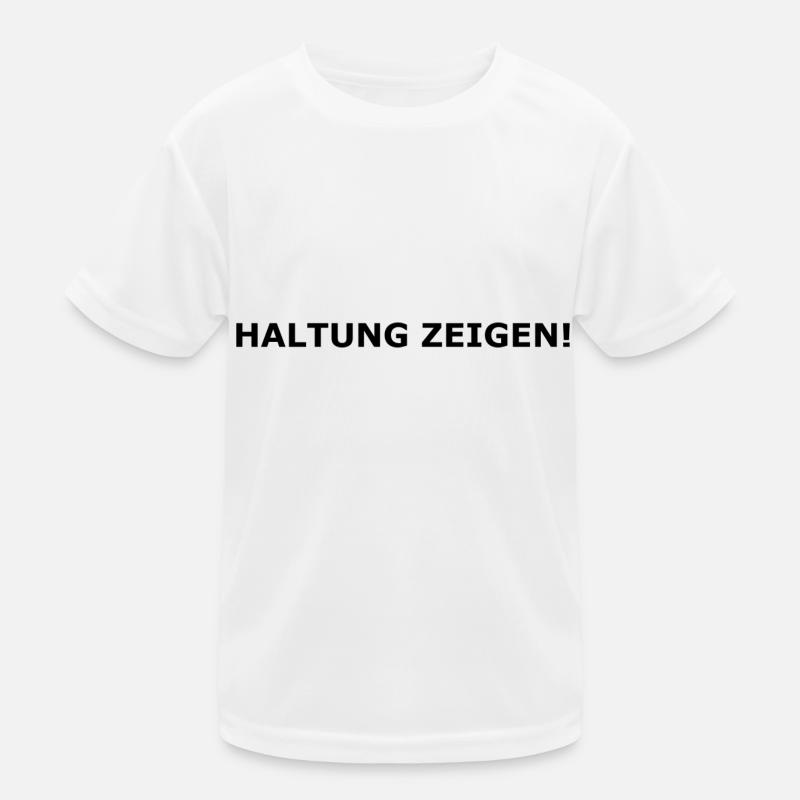 Haltung zeigen! Kinder Funktions-T-Shirt