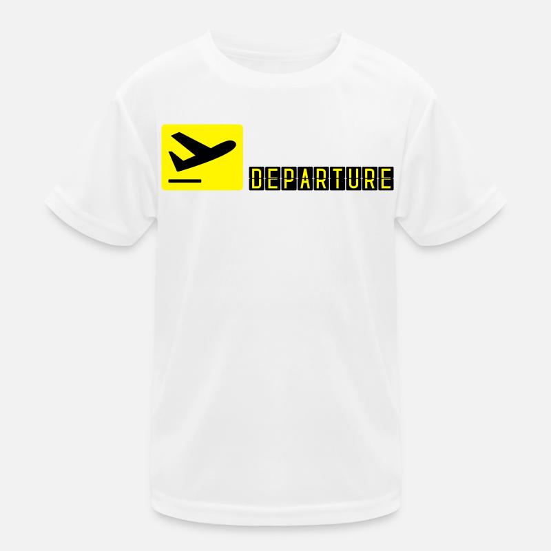 Flugzeug beim Starten Kinder Funktions-T-Shirt