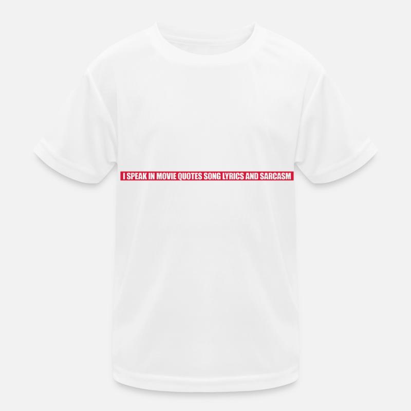 speak lyrics and sarcasm Kids Functional T-Shirt