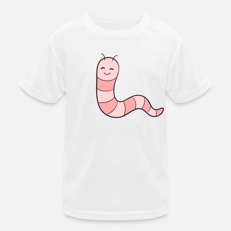 Worm Earthworm Kids Functional T-Shirt