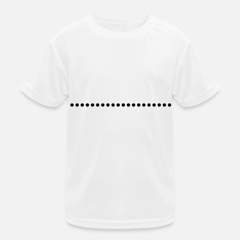 Gepunkteter Unterstrich zum selbst gestalten Kinder Funktions-T-Shirt