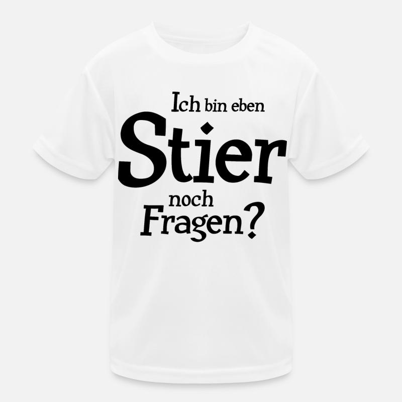 Stier Sternzeichen Spruch Kinder Funktions-T-Shirt