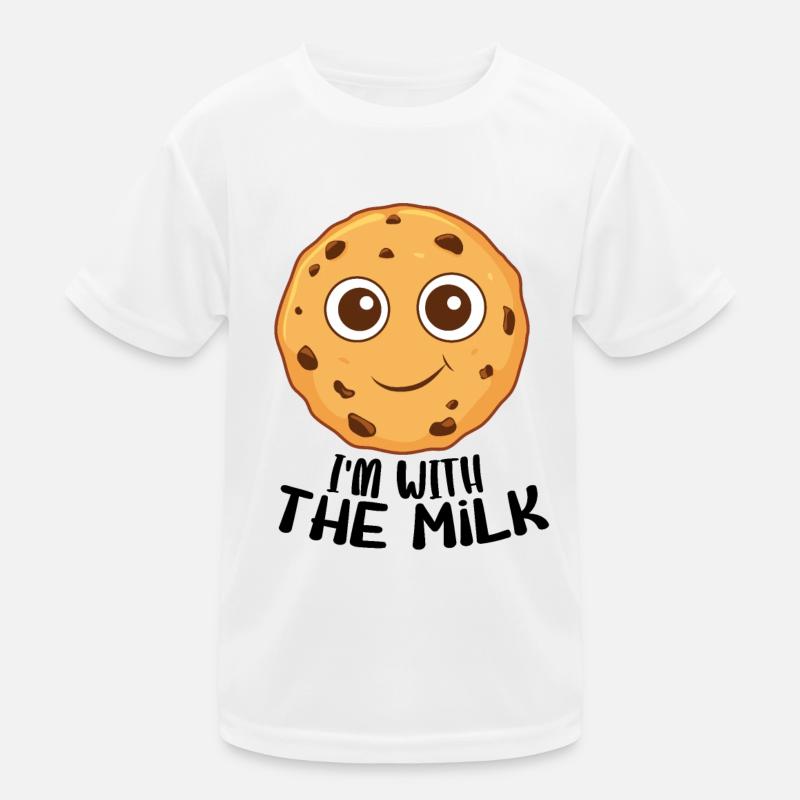 Süßer Keks - Ich bin mit der Milch Kinder Funktions-T-Shirt