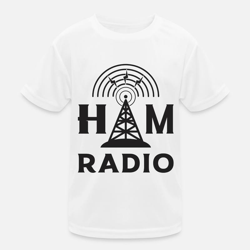 Radio HAM Operator Antenne Amateurfunk Geschenk Kinder Funktions-T-Shirt