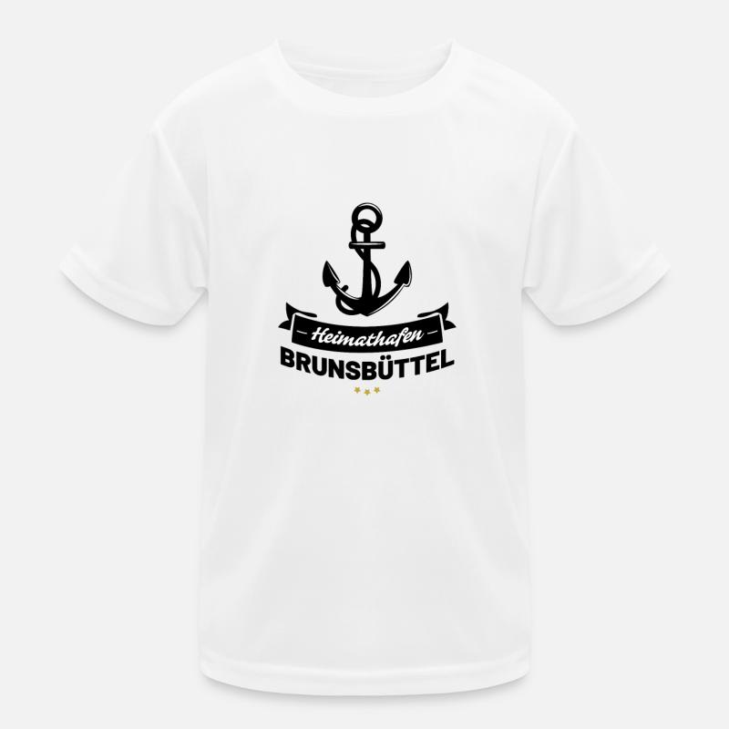 Heimathafen Brunsbüttel Kinder Funktions-T-Shirt
