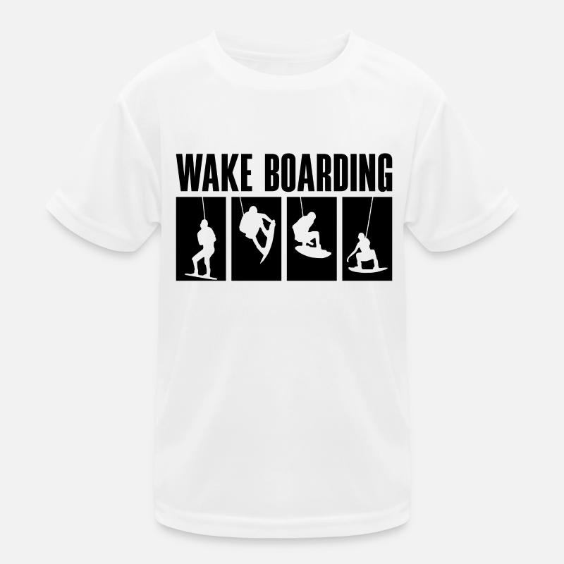 Wakeboard Wakeboarder Wakeboarden Geschenkidee Kinder Funktions-T-Shirt