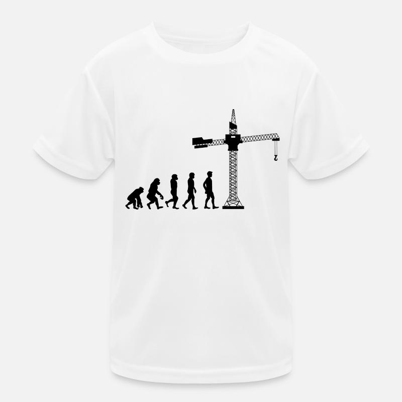 Bauarbeiter Bau Kranführer Kranfahrer Geschenkidee Kinder Funktions-T-Shirt