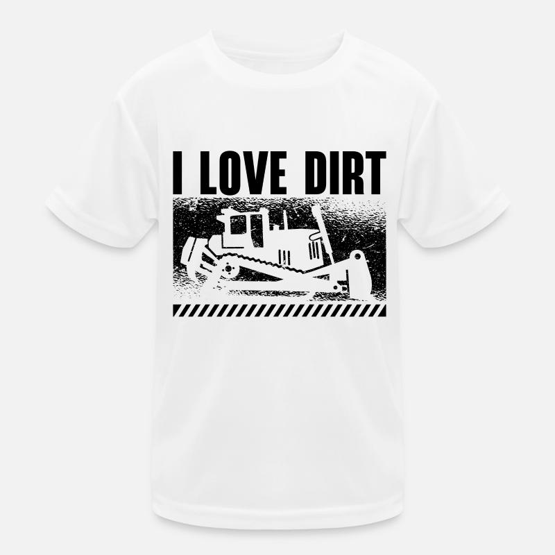 Bagger Bauarbeiter Raupe Bulldozer Geschenkidee Kinder Funktions-T-Shirt