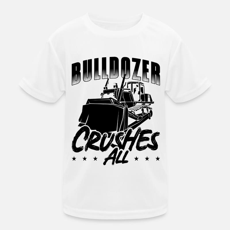 Bauarbeiter Bagger Planierraupe Geschenkidee Kinder Funktions-T-Shirt