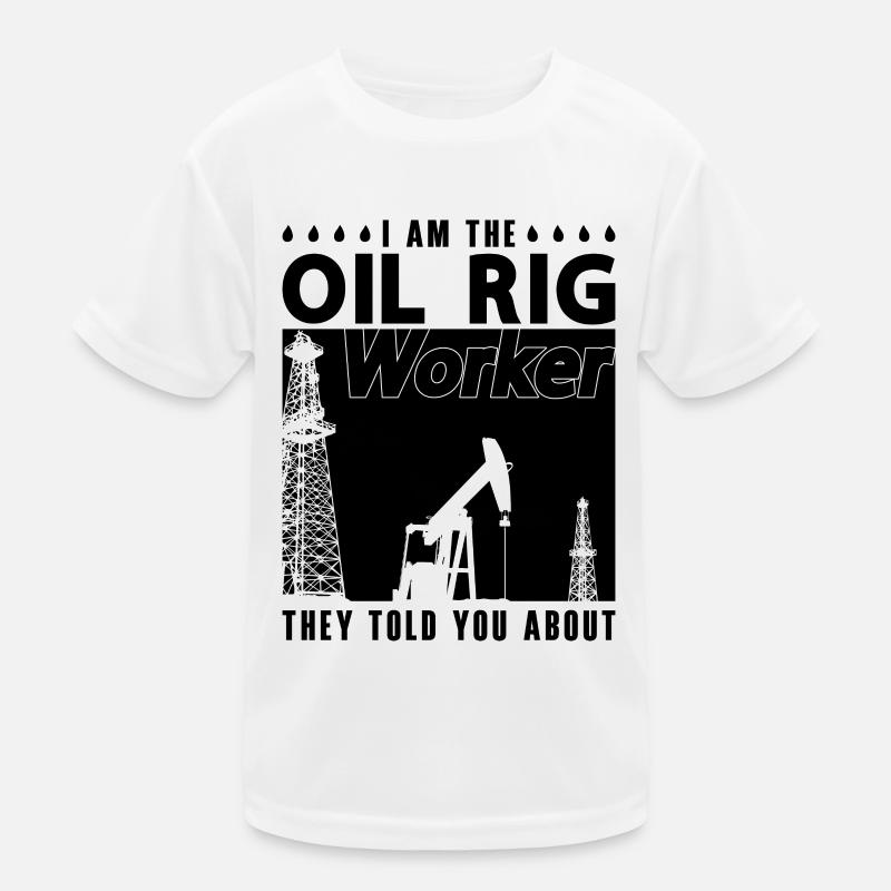 Ich Bin Der Bohrinselarbeiter Ölfeldarbeiter Kinder Funktions-T-Shirt
