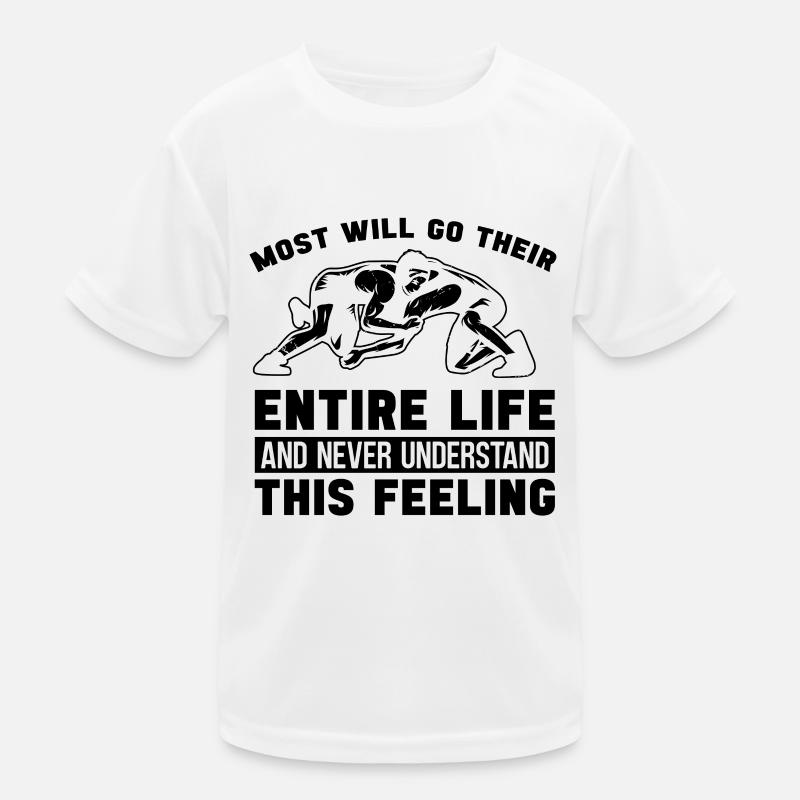 La plupart iront attraper catcheur lutteur grappling T-shirt sport Enfant