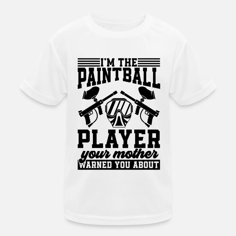 I'm the Paintball Player Paintball Splatter Player Kids Functional T-Shirt