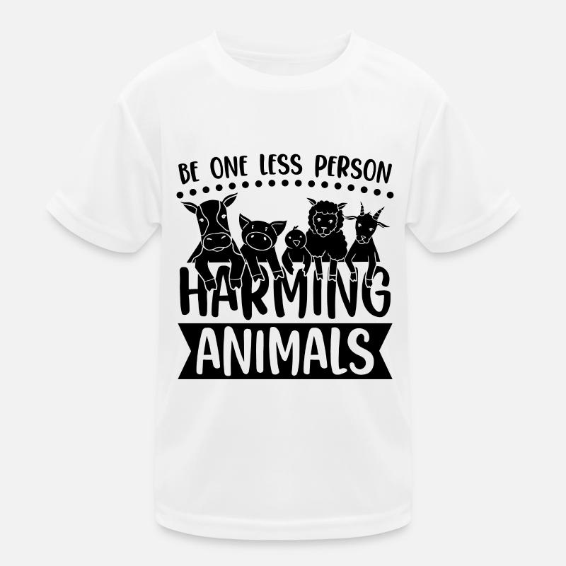 Be One Less Vegan Diet Meat Free Vegan Diet Lover Kids Functional T-Shirt