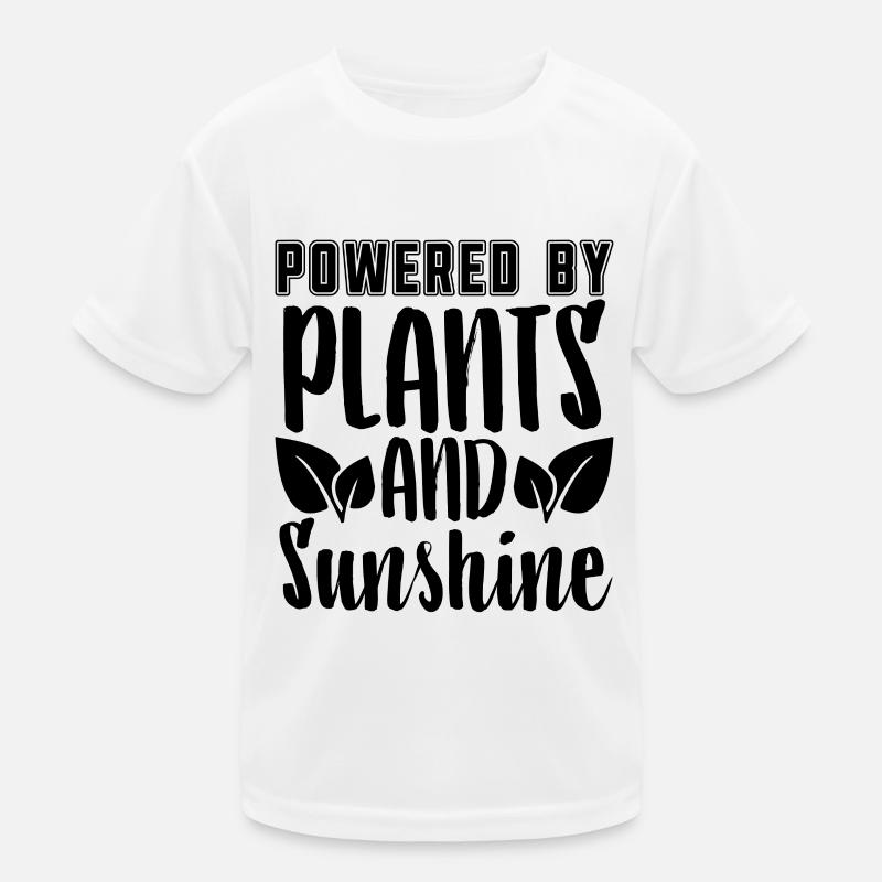 Powered By Plants Healthy Eating Vegan Diet Lover Kids Functional T-Shirt
