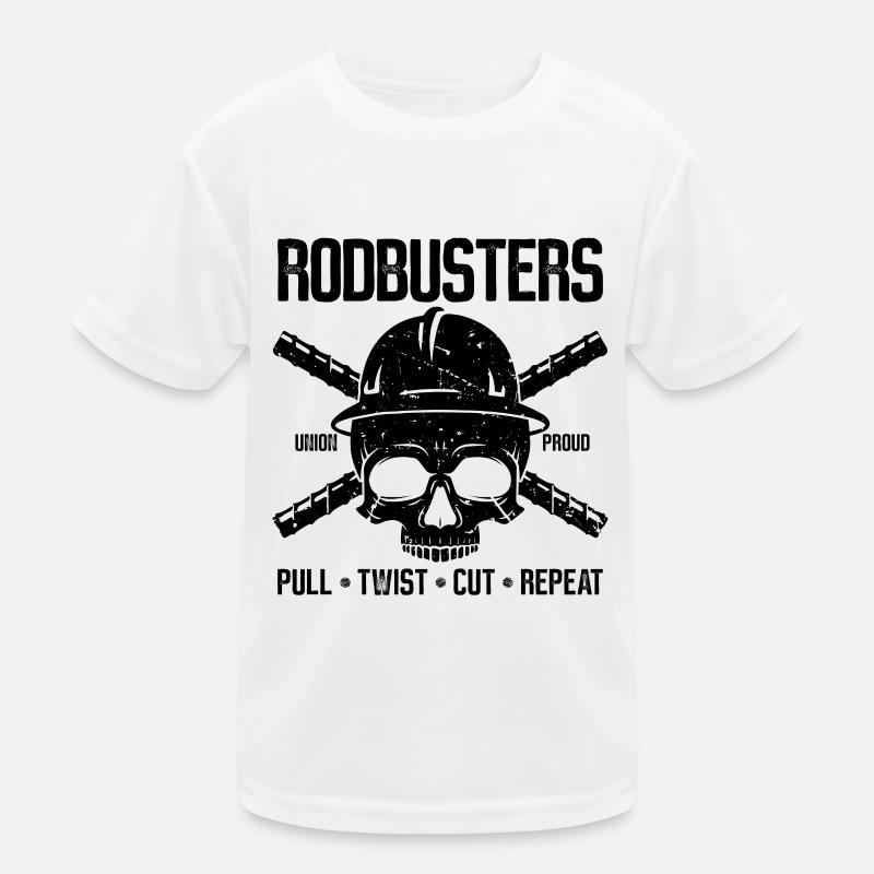 Rodbusters Pull Twist Cut Métallurgiste Ferronniers T-shirt sport Enfant