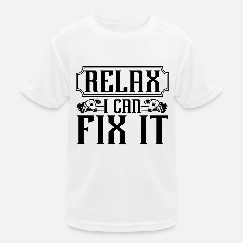 Relax I Can Fix It Plumber Plumbing Pipe Plumbers Kinder Funktions-T-Shirt