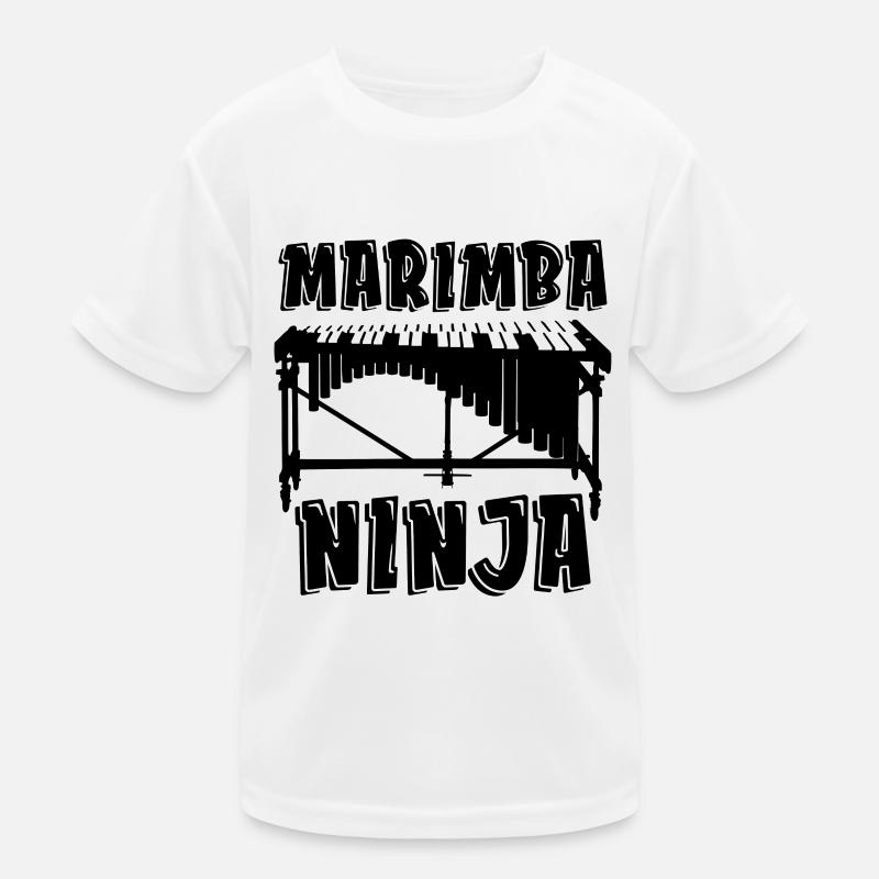 Marimba Ninja Percussion Instrument Marimba Player Kids Functional T-Shirt