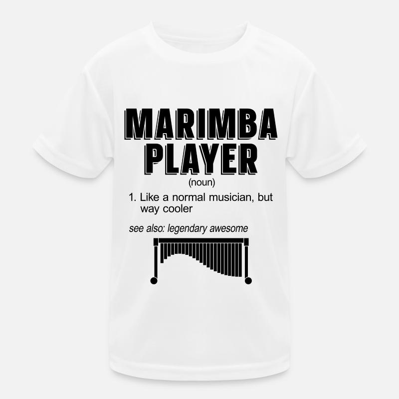 Marimba Player Like A Normal Percussion Instrument Kids Functional T-Shirt