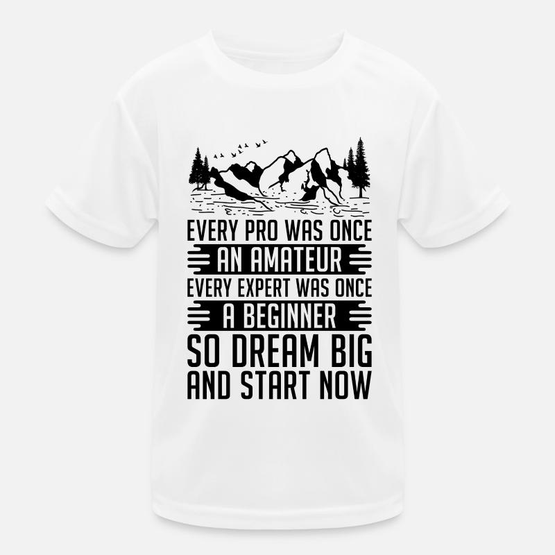 Every Pro Was Once Athletes Training Trail Runner Kids Functional T-Shirt